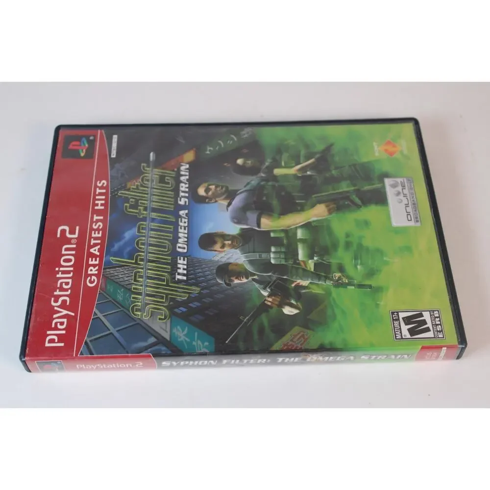 Syphon Filter: The Omega Strain (Sony PlayStation 2, PS2) Authentic, Complete